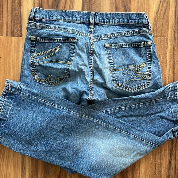 Lacoste 40 alligator 40 LBH Blue Jeans Boys Denim Pockets Zipper belt loops play - Picture 3 of 16